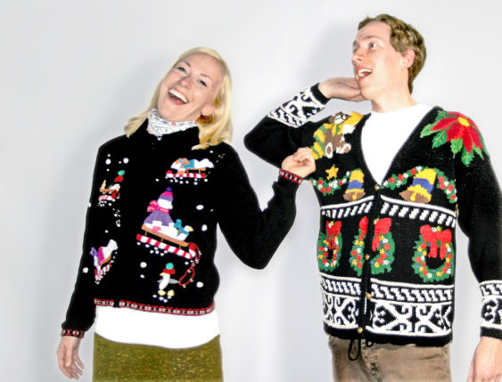 Image result for Free Early Boarding for Ugly Holiday Sweaters on Alaska Airlines | 2018