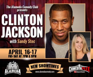 Clinton Jackson Live at the Alameda Comedy Club (April 16-17)
