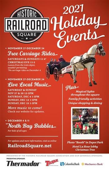 Santa Rosa Rides Free Holiday Carriage Rides: Santa Rosa's Historic Railroad Square (Nov ...