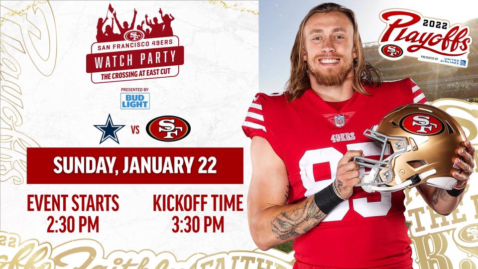 San Francisco 49ers Vs. Dallas Cowboys Watch Party in San