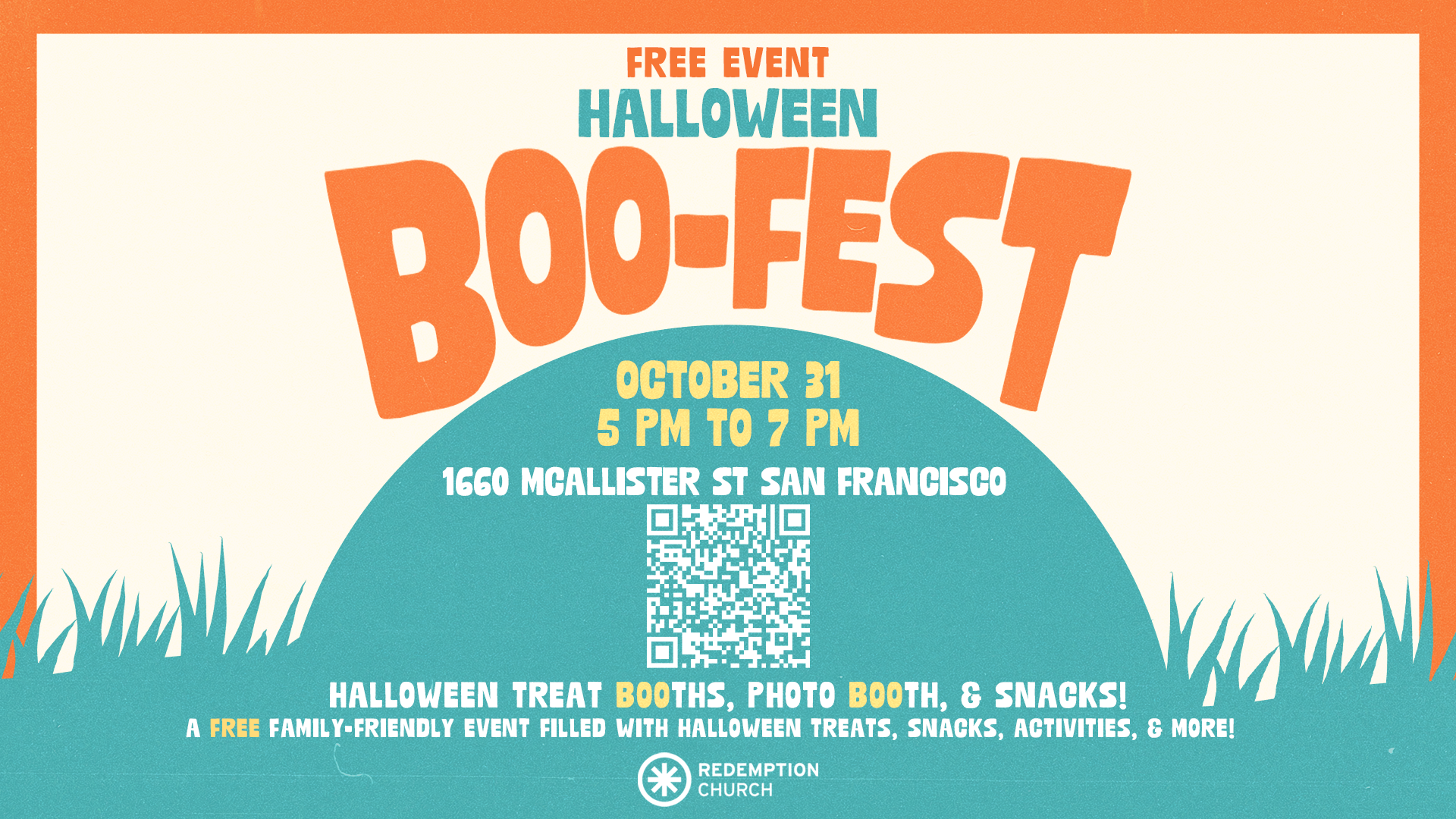 Family-friendly Halloween BOO-fest (SF)