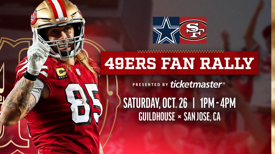 Go Niners Bus San Francisco 49ers Official Fan Rally vs. Cowboys (San Jose)