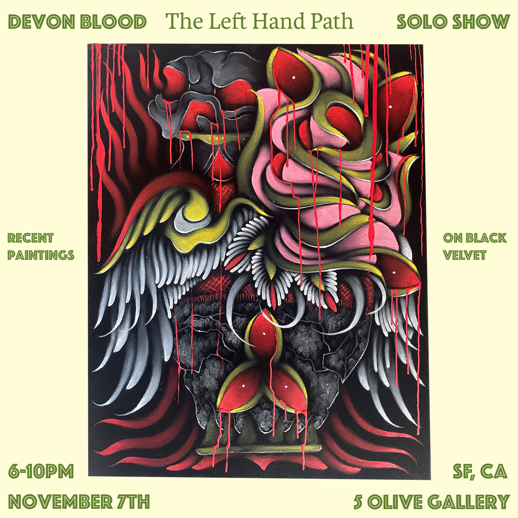 Devon Blood Solo Show at 5 Olive Gallery